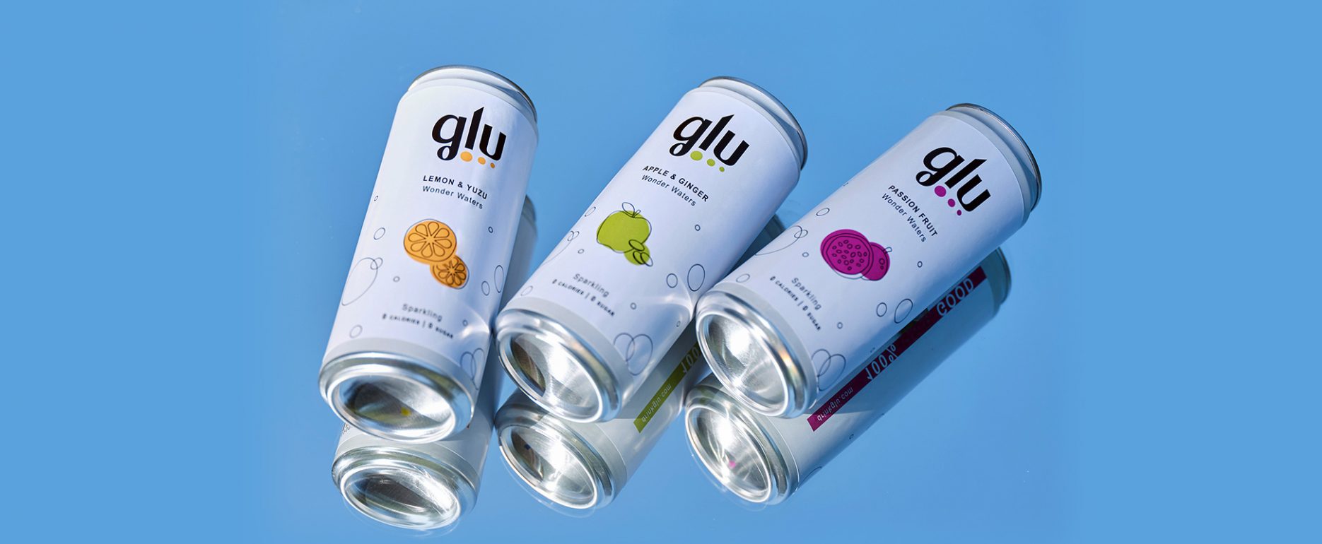 Jam Area case history Drink Glu, rebranding, start-up social, packaging e shooting